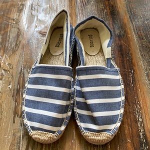 NWOB Soludos Classic Blue/White Espadrilles - Size 7